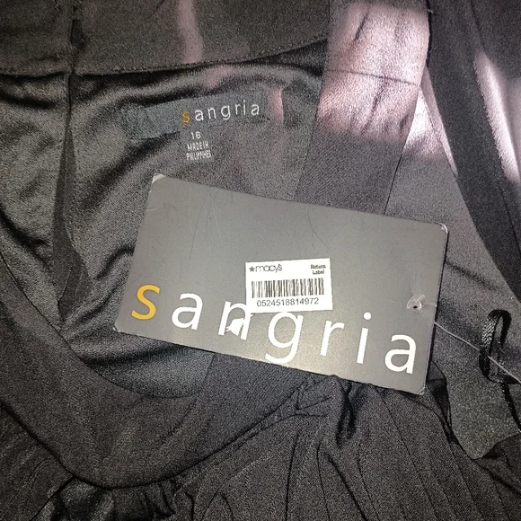 New Signature by Sangria Black Maxi Dress 16 - Picture 7 of 8